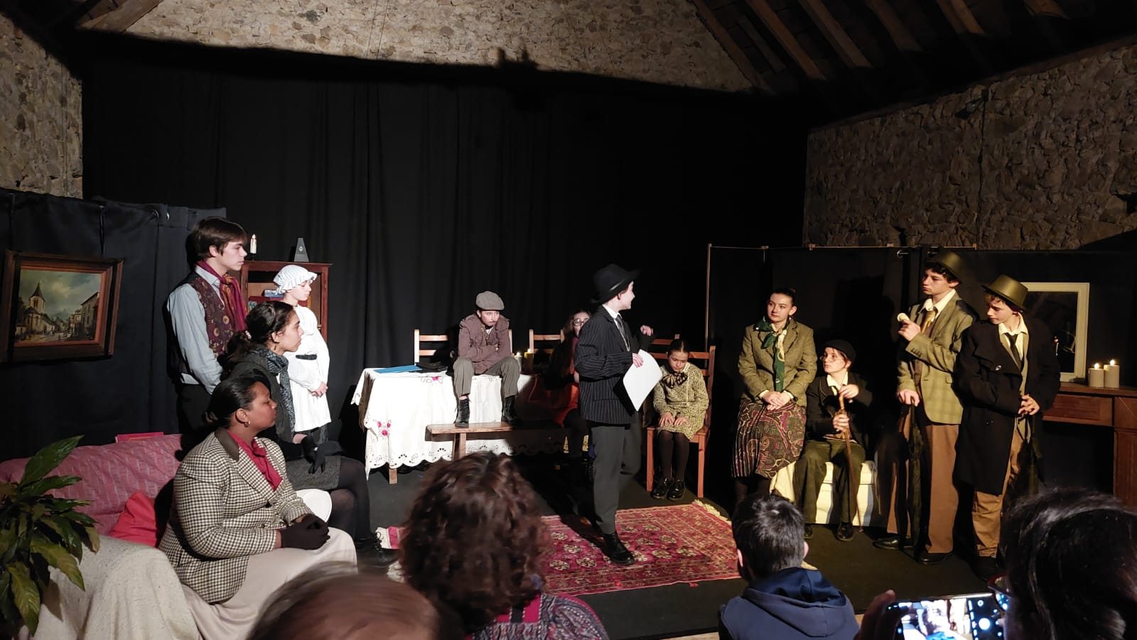 Une représentation de Mortelle dégustation au Théâtre Le Cantou